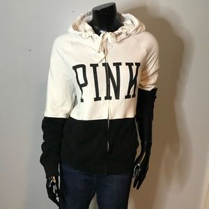 BLack and White PINK Zip up